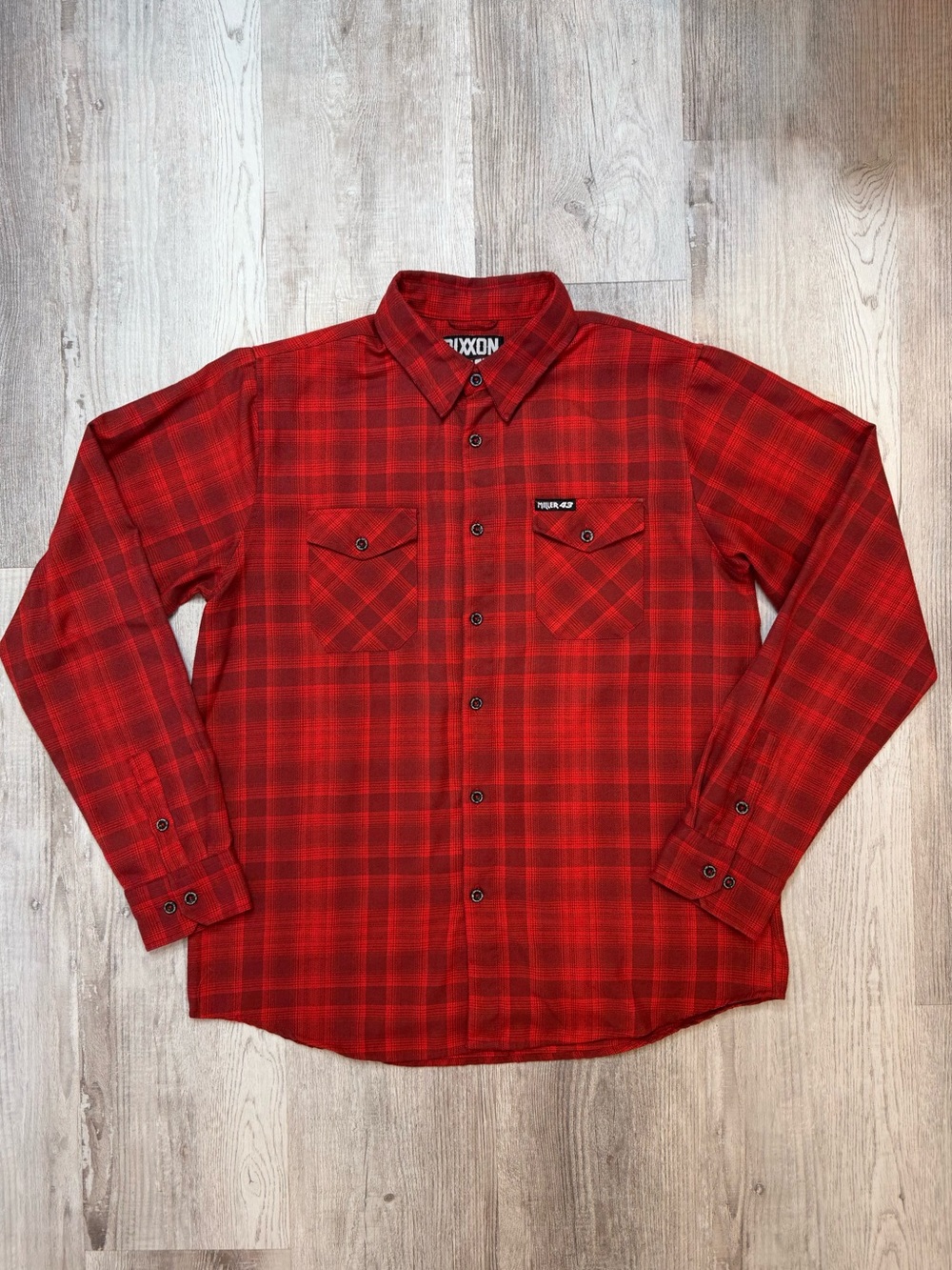 DIXXON Limited Edition Thriller Miller 43 Red Plaid Button-Down Shirt Men’s XLT